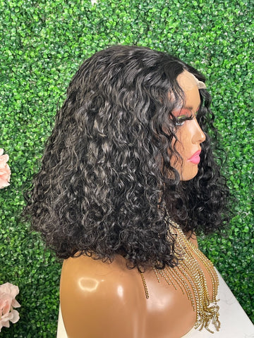 Glueless Double Drawn Water Wave Wig - 250% Density